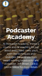 Mobile Screenshot of podcasteracademy.com