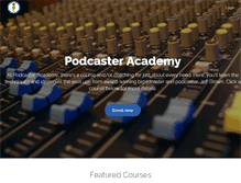 Tablet Screenshot of podcasteracademy.com